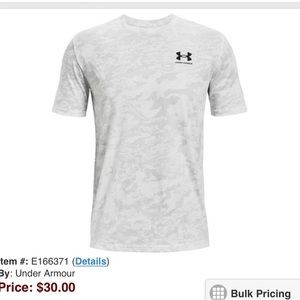 brand new under arnour camo mens T large